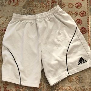 Youth M white soccer shorts!
